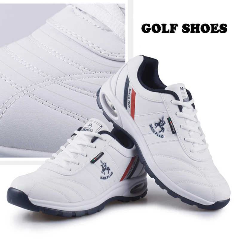 SENAGE New Classic Style Quality Golf Shoes Men Anti-Slip Outdoor Light Weight Walking Sneakers Spikless Golf Sneakers