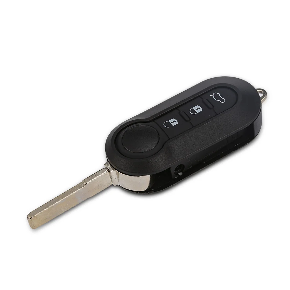 WhatsKey 3 Button Flip Remote Key Shell Складной чехол для Fiat 500 Panda Punto Stilo Ducato Bravo Citroen Jumper Peugeot Boxer
