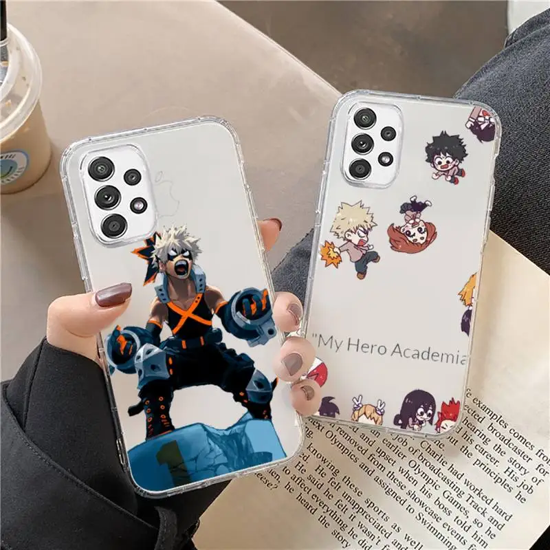 

my hero academia Phone Case For Samsung a10 a12 a50 a51 a52 a21 a31 a32 a71 s10 s20 s21 Plus Fe Ultra
