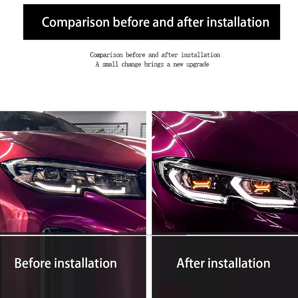 Передние Автомобильные фары для BMW G20 G28 3 серии 320i 325i 330i L335i 2020-2022 M3 лазерная