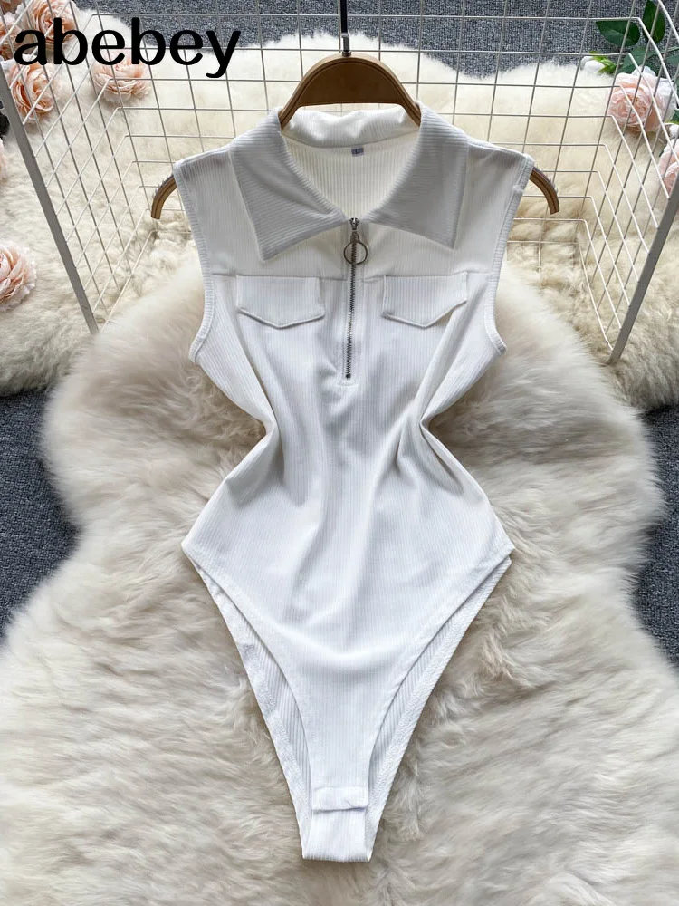 

2022 New Summer Rompers Women Fashion playsuits Body Sleeveless Slim Jumpsuits Summer Sexy Streetwear Short Bodysuit