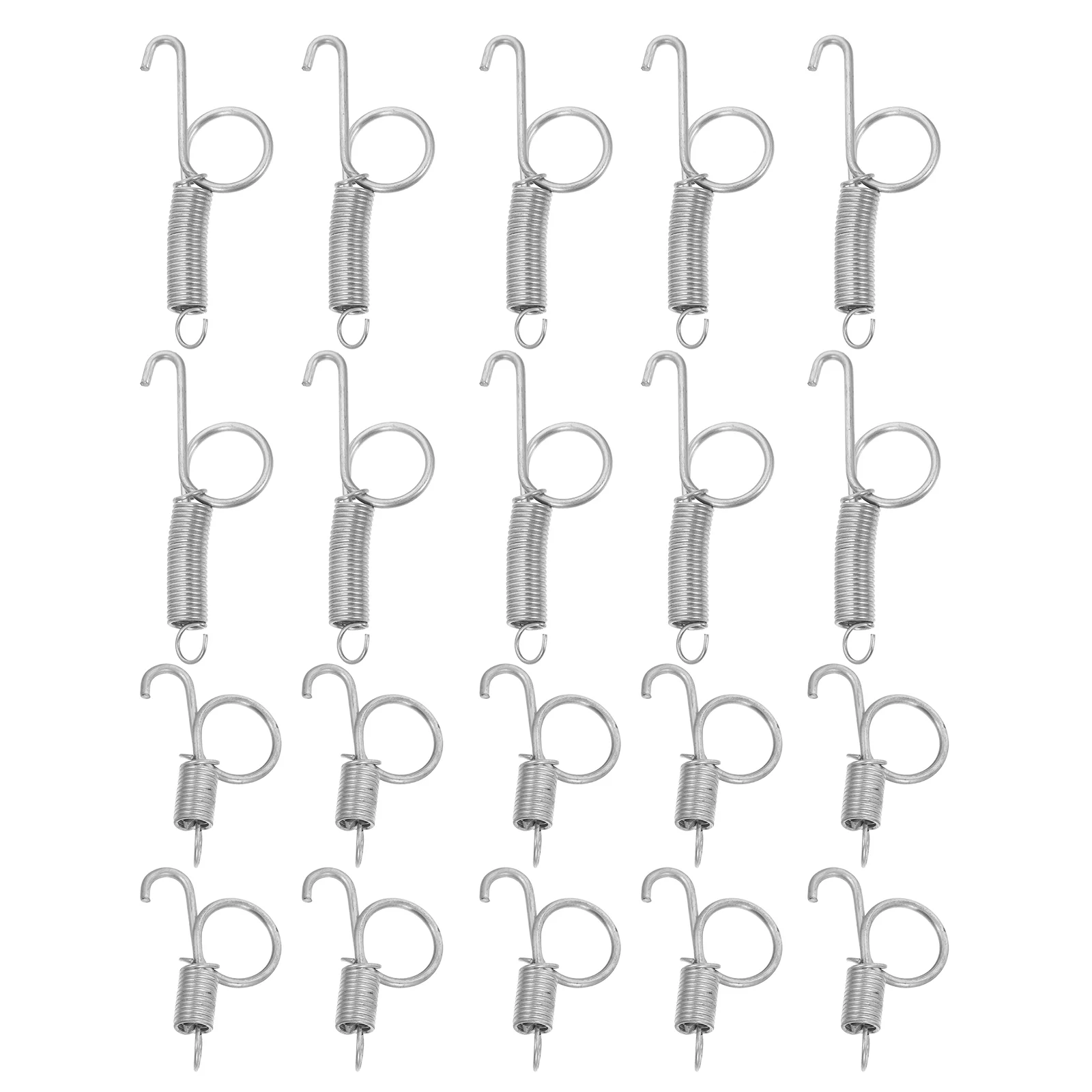 

20 Pcs Fixed Spring Bunny Feeder Cage Door Feeder Hanger Fixed Sheet Metal Spring Clips Steel Bird Cage Door Hook