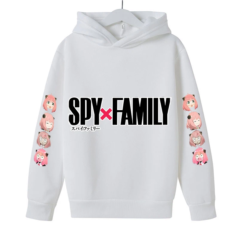 

SPY X FAMILY Kids Clothing Hoodies Autumn Anya Forger Girls Sweatshirts New Boys Top Sport Suits Children's Clothing Age 2-16