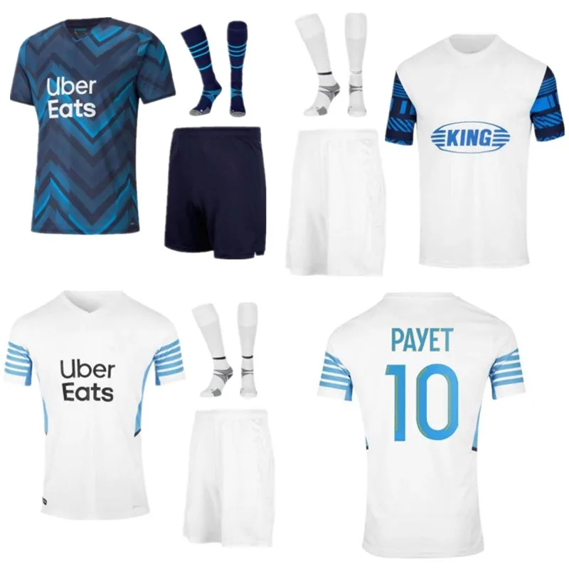 

Men + Kids kits 2021 2022 Marseilles PAYET ünder Jerseys GUENDOUZI KAMARA MILIK jersey Football shirts