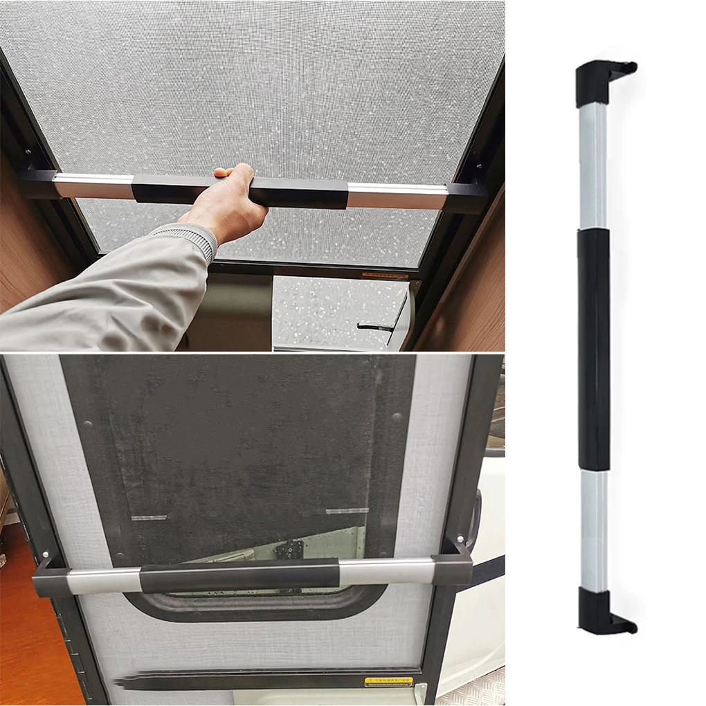 

RV Screen Door Adjustable Doors Handle Secure Cross Bar Grab Fittings Replacement Part Repairing Shop Household