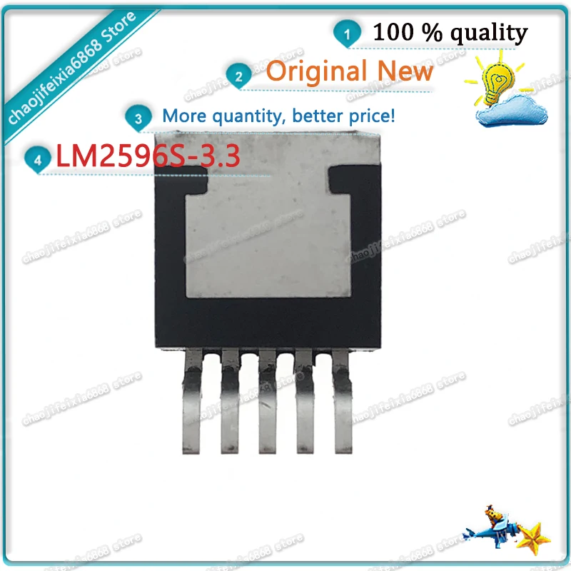 10 шт./лот! LM2596S-3.3 TO-263 LM2596S 3A 3 V TO263 чип регулятора переключения |