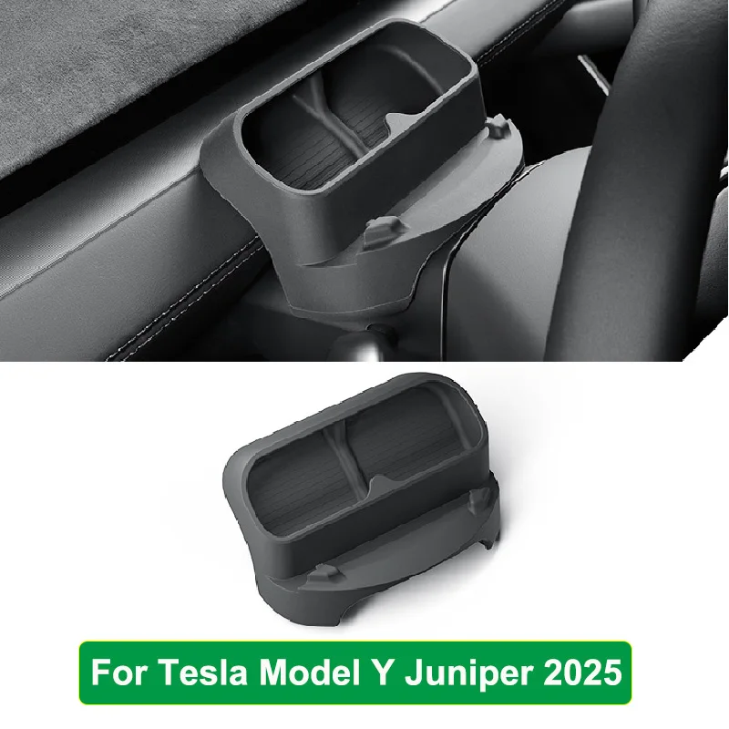 

Tesla Model Y Juniper 2025 И Model 3 Highland 2024 Ящик Для Хранения На Руле Силиконовый Солнцезащитный Чехол Держатель Для Т...