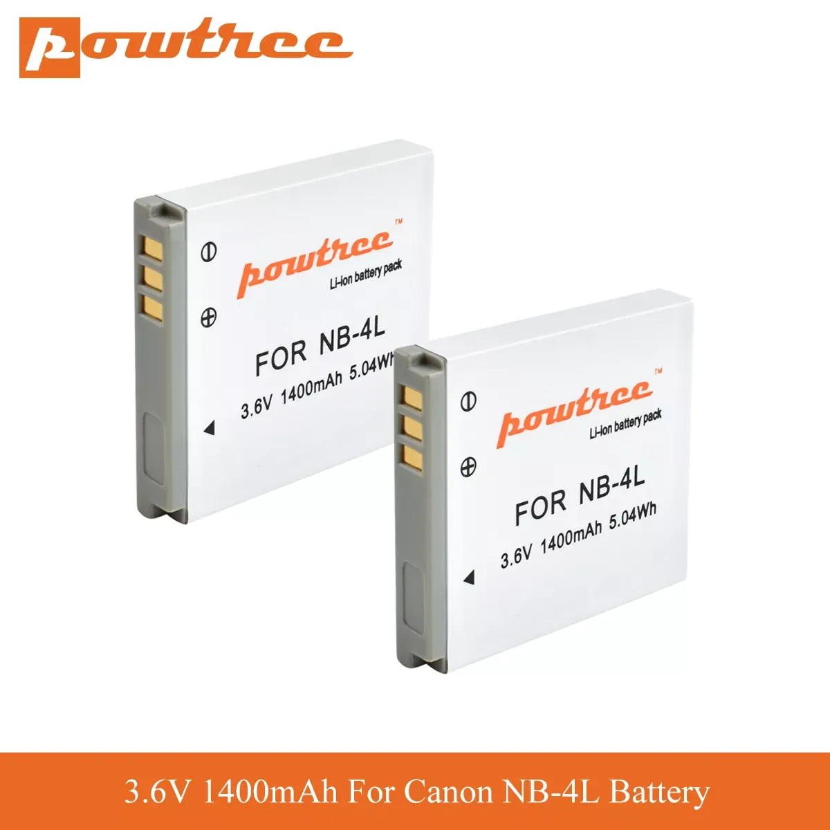 

1400mAh NB-4L NB4L NB 4L Batteries for Canon IXUS 30 40 50 55 60 65 80 100 I20 110 115 120 130 IS 117 220 225 230 255 L7