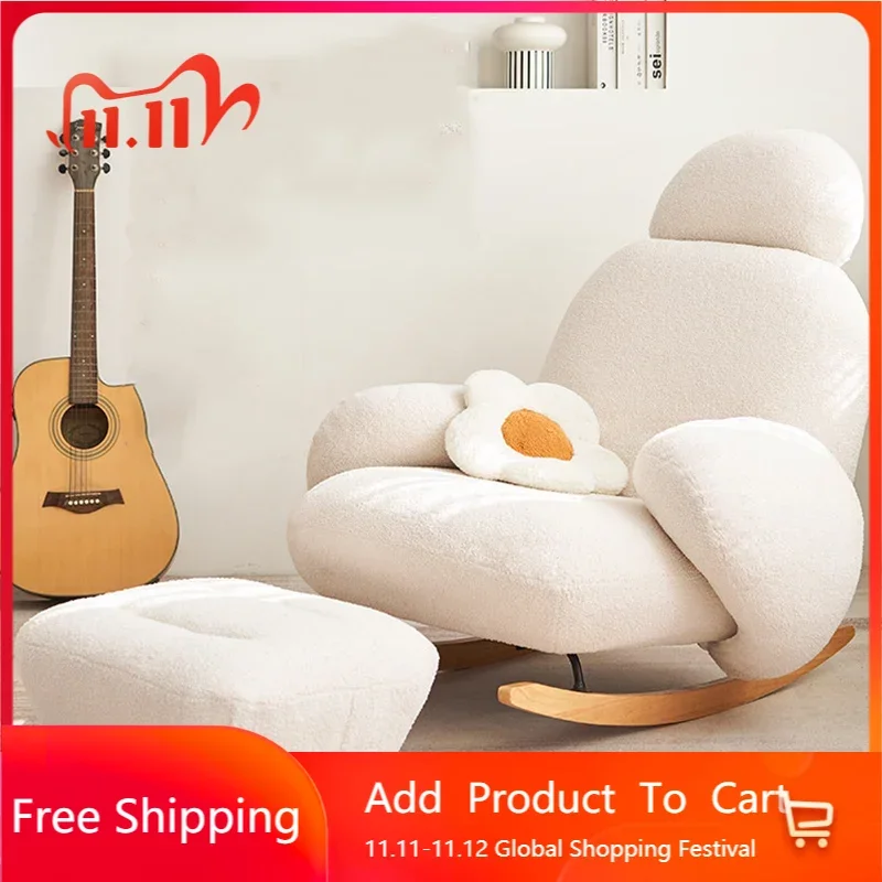 

Bedroom Recliner Lounge Egg Chair Occasional Rocking Lovely Lounge Luxury Balcony Chairs Sofa Chaise Lounge Modern Furniture