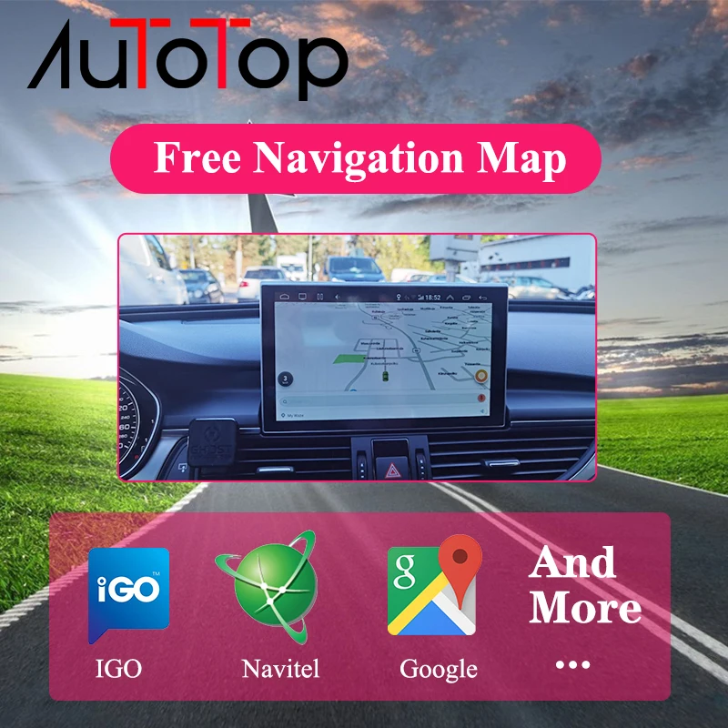 AUTOTOP 9 &quotAudi A6 C7 Мультимедиа Android 10 Автомобильный GPS стереоплеер для Audi A7 2012-2018
