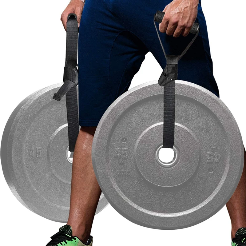 

Hot Weightlifting Handle Straps Excercise Straps Farmers Walk Straps, Farmer Walk Handles Grip Strength Support Up To 400Lbs