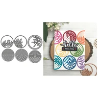 circular overlapping new 2022 metal cutting dies for scrapbooking mold cut stencil handmade diy card make mould model craft