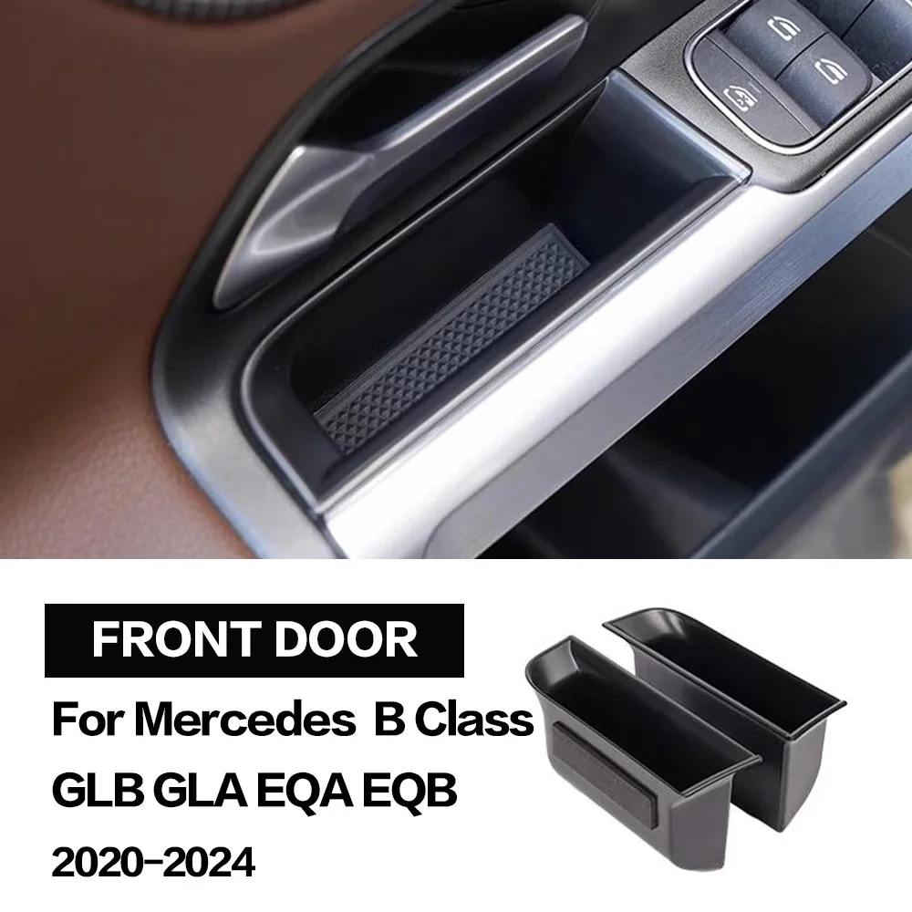 

2-х шт. ящик для хранения дверей автомобиля для Mercedes Benz B GLB GLA EQA EQB Class W247 X247 B260 2020-2024 аксессуары для интерьера