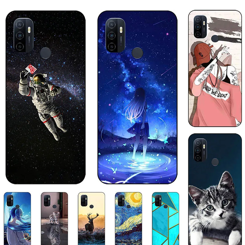 Новый Модный чехол для телефона OPPO A53 2020 A53S 4G A32 2020 PDVM00 OPPO A33 2020 CPH2137 Симпатичный мягкий силиконовый чехол с аниме мультяшным рисунком
