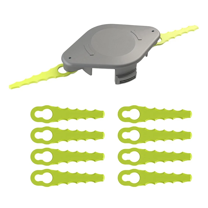 1 Set For Ryobi Trimming Head Grass Trimmer Head Cutter Parts With Plastic Blade RAC155 Plastic Spare Blade Lawn Mower