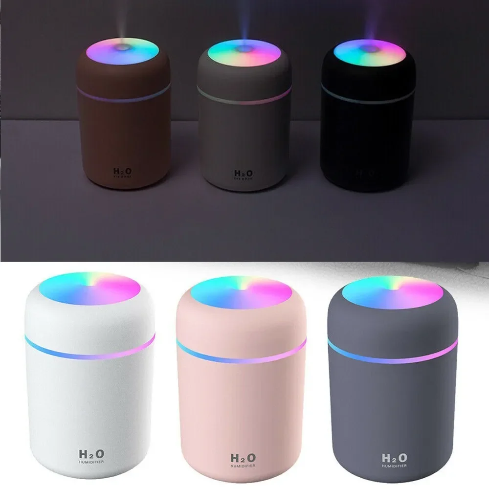 

Portable LED Light Humidifier Car Air Purifier Oil Aroma Diffuser Cold Mist 5V1A Micro USB Powered Mini Humidifier Aroma Oil Dif