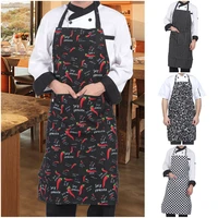 4 styles adjustable half length adult apron striped kitchen cook apron with 2 pockets for hotel restaurant chef waiter apron