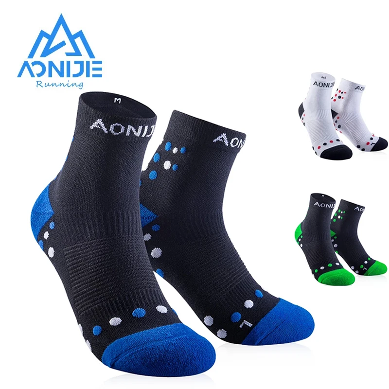 

AONIJIE E4092 Outdoor Sports Running Athletic Performance Tab Training Cushion Quarter Compression Socks Heel Shield Cycling