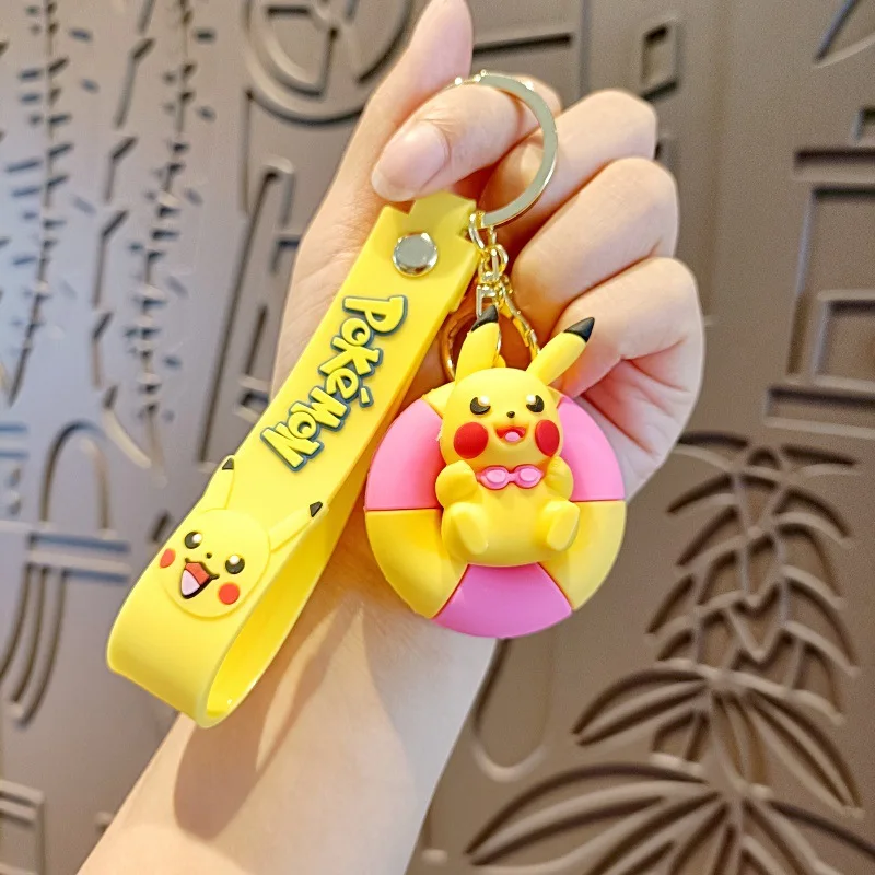 Брелок с изображением покемона Пикачу аниме экшн-фигурка игрушка каваи