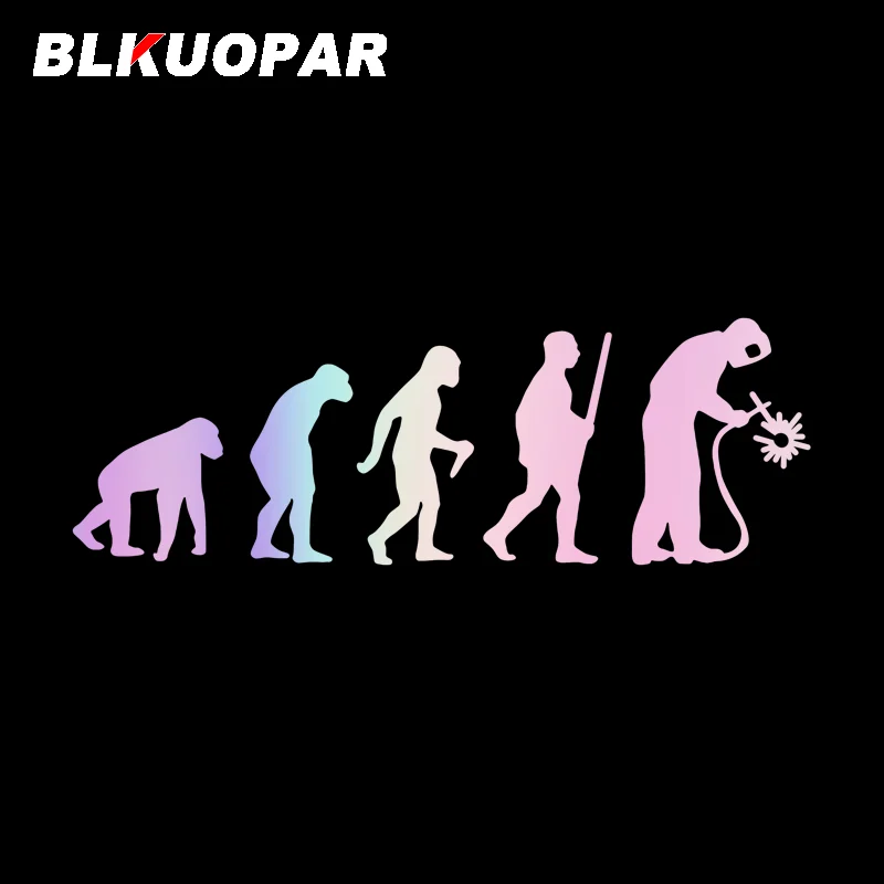 

BLKUOPAR Эволюция мужчины сварщика наклейки окклюзия царапина высечка холодильник топливный бак крышка Стайлинг