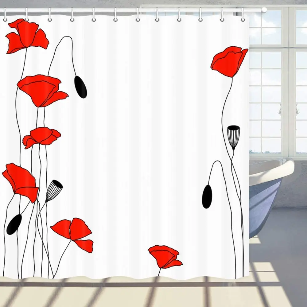 

Занавеска для душа Happy Easter с рисунком милого кролика и яйца, ромашки, цветы, Полиэстеровая ткань, занавеска для ванной комнаты, набор с крючка...