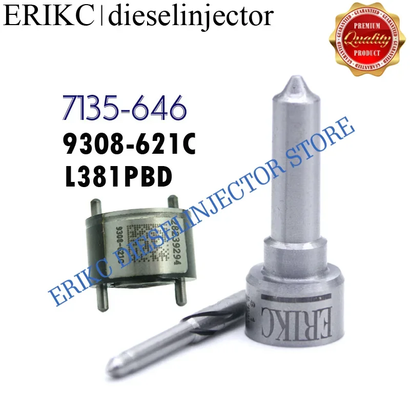 Фото ERIKC 7135-646 комплект для ремонта инжектора L381PBD распылительная Форсунка 9308z621C обратный клапан для Dacia EJBR05102D 28232251 166001137R №1