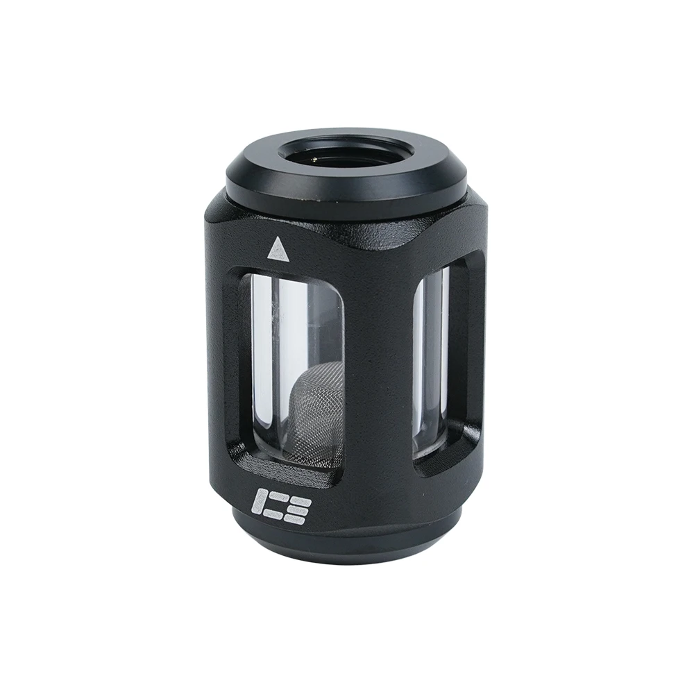 Фото Высококачественный стеклянный жидкостный фильтр для компьютера icemcooler F40, циклическая сборка водяного охлаждения, внутренняя резьба G1/4 дюйма, очень рекомендую №2