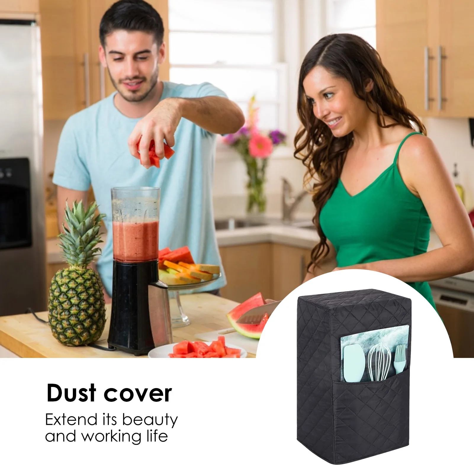 

Blender Covers Dustproof Storage Organizer Bag Blender Cover With Pocket Mixer Machine Accessories For Kitchen Supplies 2022 New