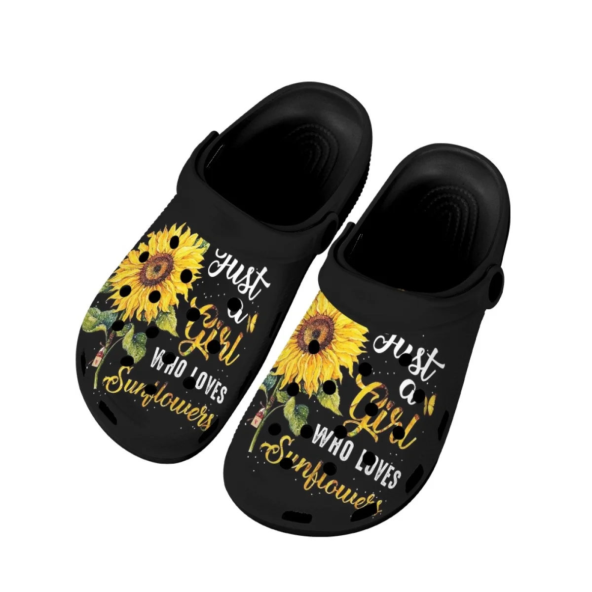 Nopersonality Sunflower Flower Text Design Flat Sandals Casual Women's Adult Breathable Slippers Outerwear Wading Sandalias De