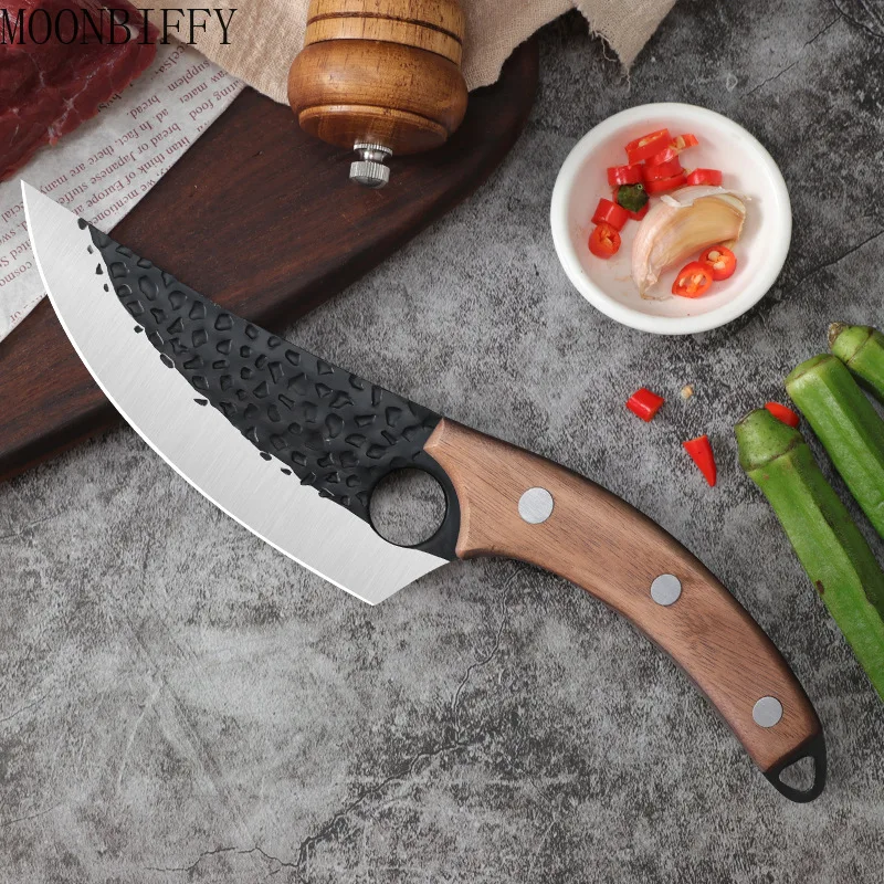 

Кухонный нож для косточек из нержавеющей стали с деревянной ручкой, фоторезак, мясница, шеф-повар, аксессуары для приготовления пищи, мясник...