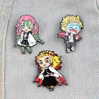 yq313 cute anime figure enamel pin brooches for clothes badge for tops collar jeans bags cartoon icons diy jewelry friends gift