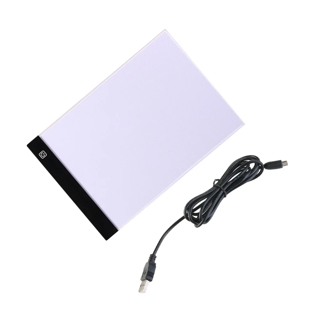 

A4 Light Table LED Copy Board Artcraft Tracing Light Pad Box Design Stencil Drawing Thin Pad Copy Lightbox with USB Cable