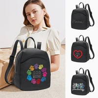 women mini backpack lady shoulders school bag girl designer backpacks crossbody bag dog footprints series pattern shopping bag