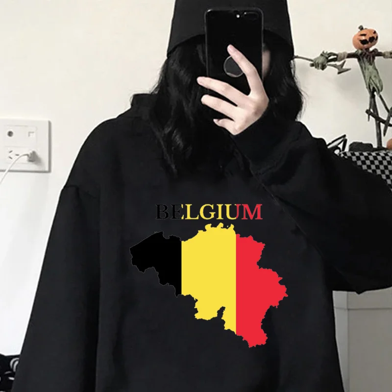 

Belgium hoodies women grunge 2022 Ulzzang y2k aesthetic female clothing grunge 2022