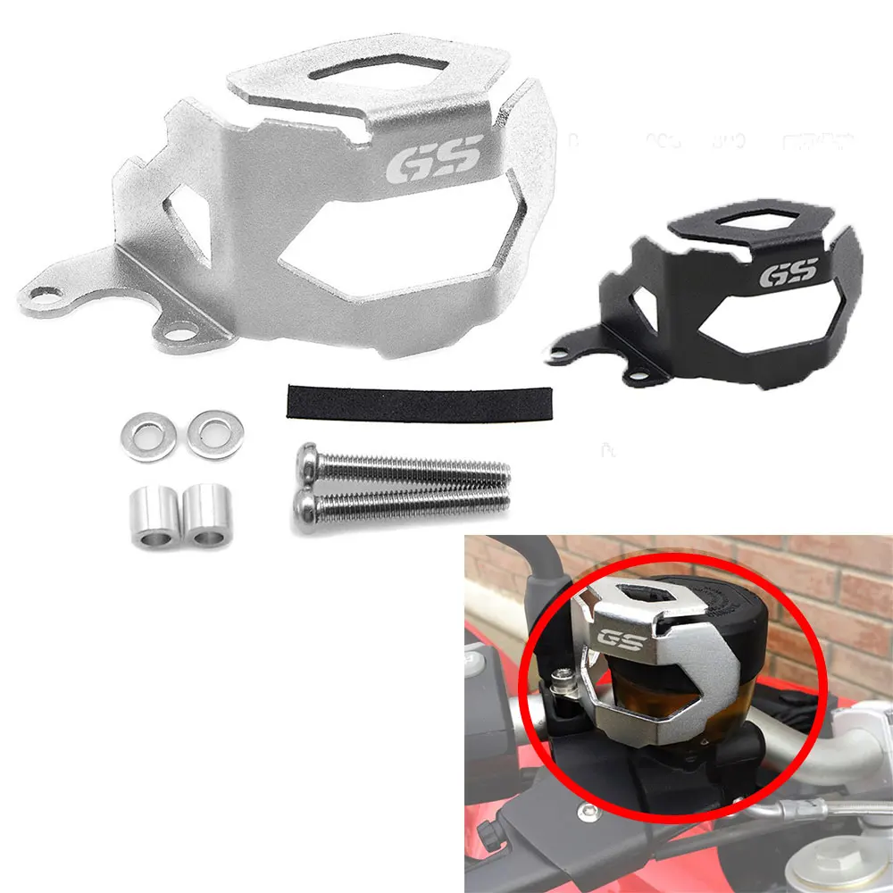 

Motorcycle Front Brake Pump Fluid Reservoir Guard Protector Oil Cup Cover For F650GS F700GS F800GS 2013 2014 2015 2016 2017