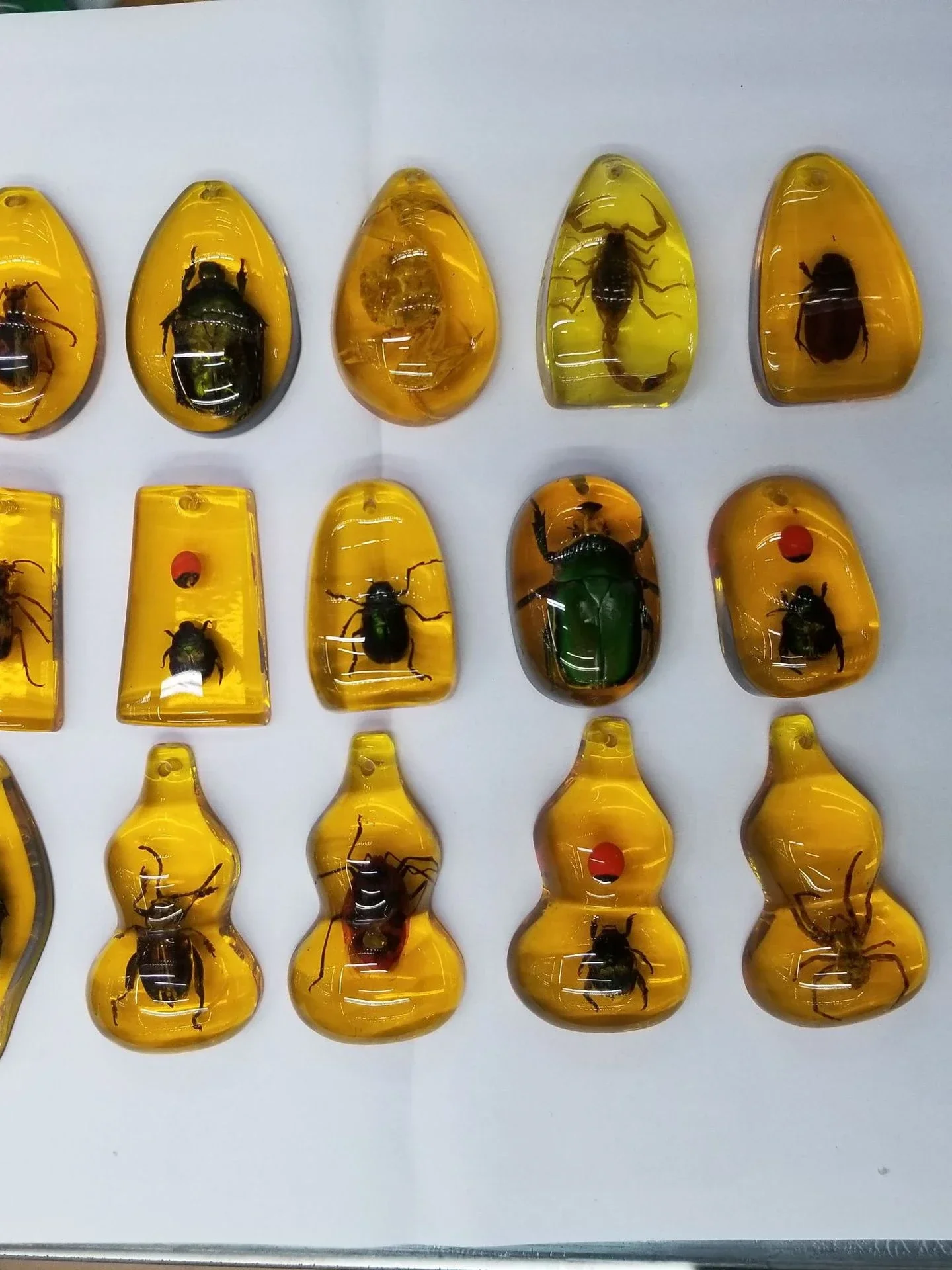 Полимерные капли воды скорпион паук муравей Краб кулон ожерелье для женщин