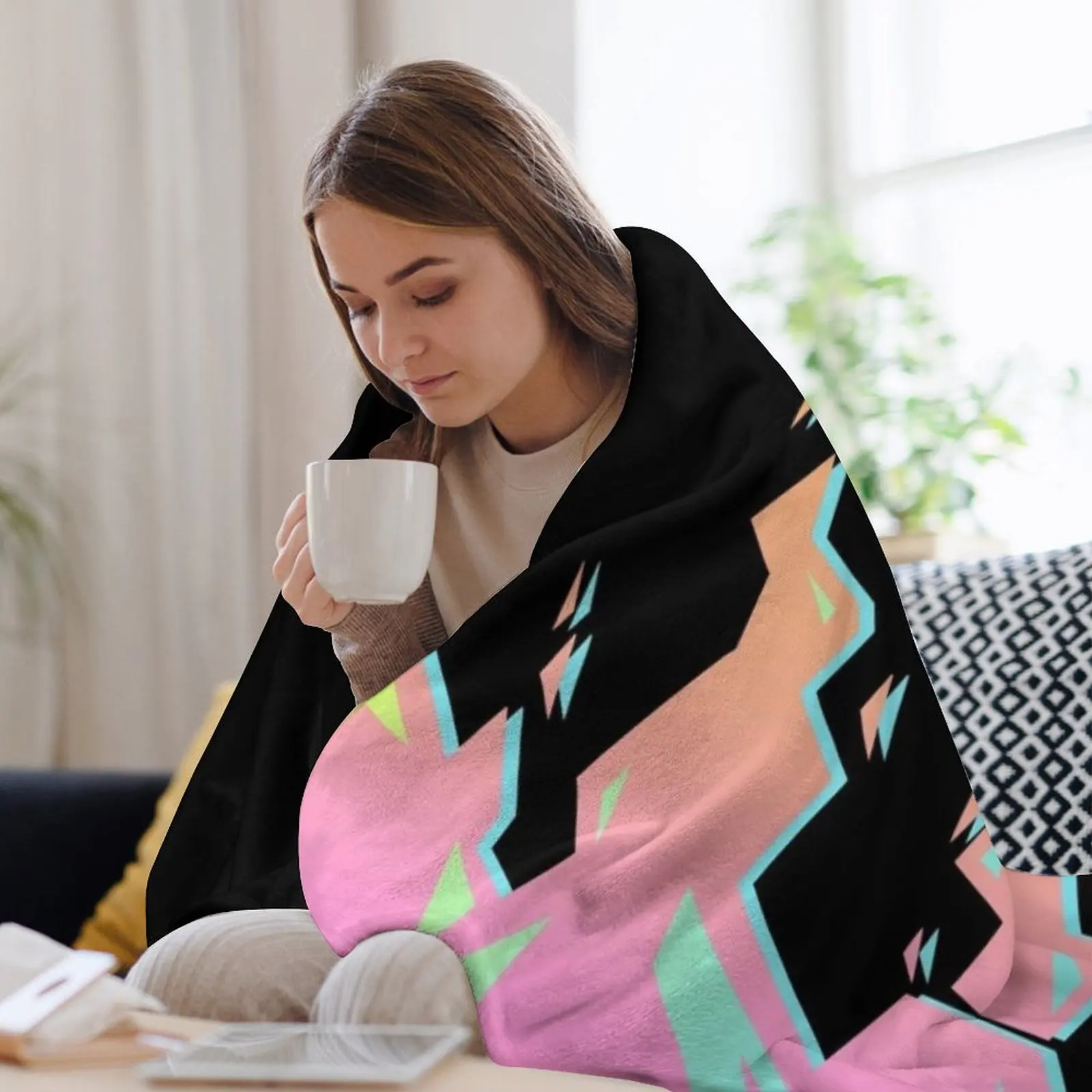 Одеяло Promare Burnish Flames на заказ лохматое винтажное одеяло из манги