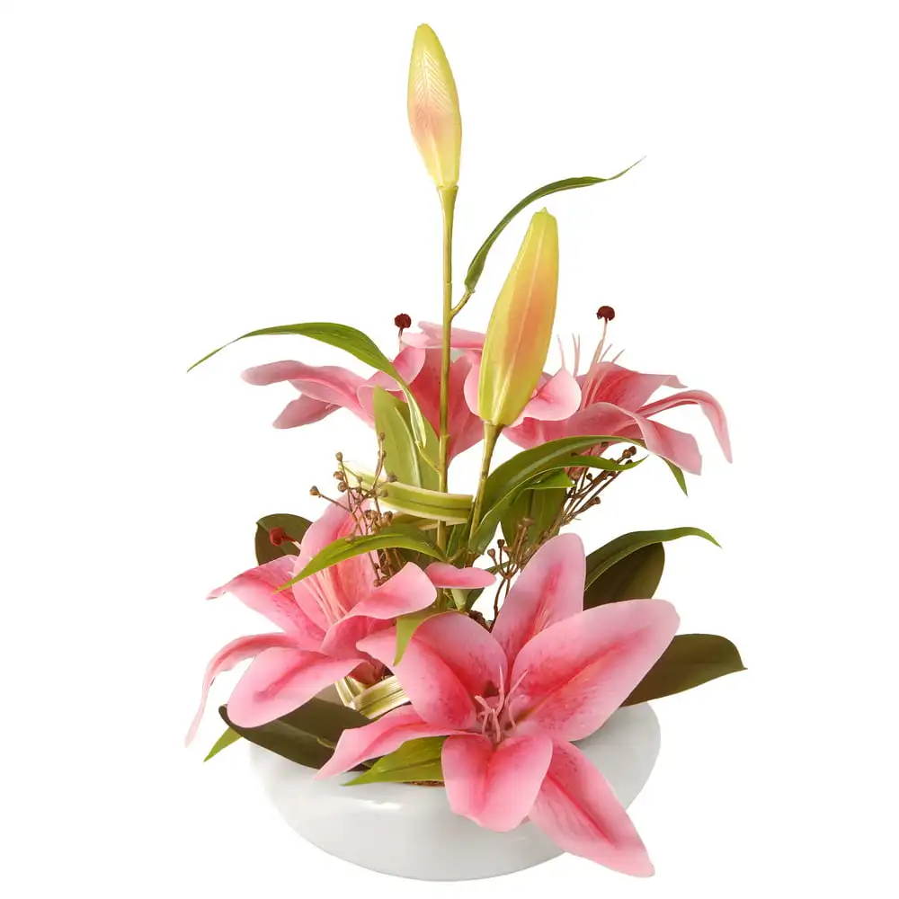 

18" Pink Lily Flowers