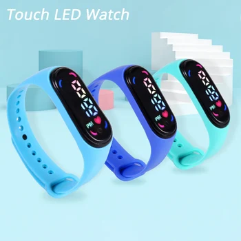 Waterproof Children Watches Women Sport Wristband Bracelet Touch LED Digital Girls Watch Boys montre femme relogio feminino 3