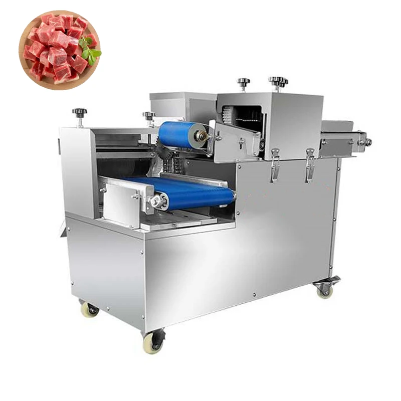 

Commercial Meat Chopper Fresh Meat Dicer Stainless Steel Meat Cutting Machine Electric Slicer for Vegetable Pork Lamb