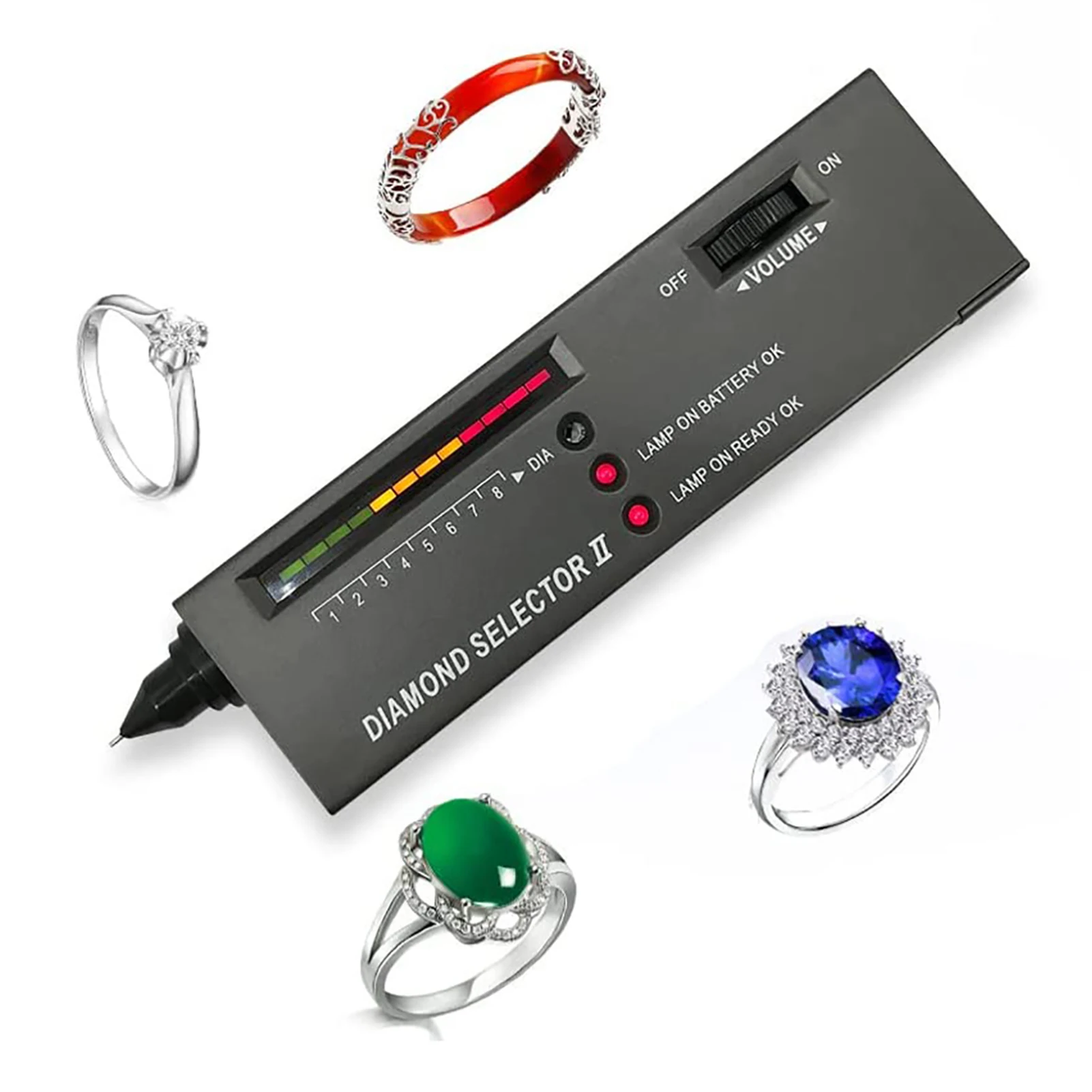

Алмазный тестер-ручка Высокоточный бриллиантовый детектор для новичков и экспертов