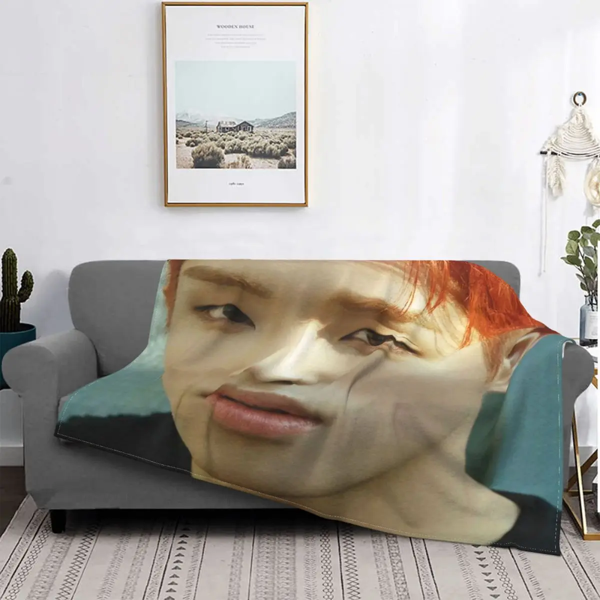 Ультрамягкое Флисовое одеяло P1Harmony Keeho с предупредительной сиреной 2024