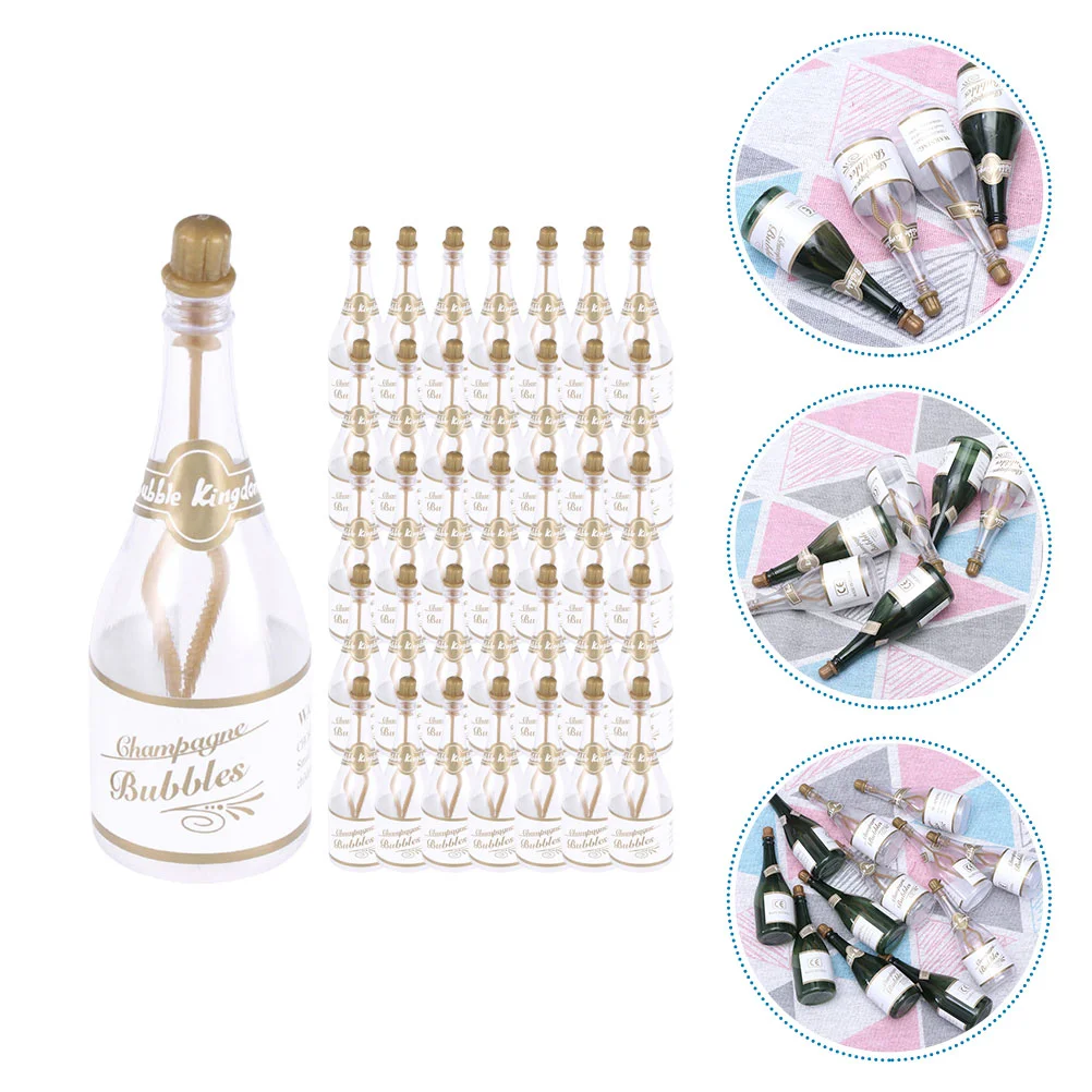 

36 Pcs Wedding Bubble Bottle Mini Champagne Bottles Bulk Empty Aldult Small Party Favors Plastic Celebration Bride