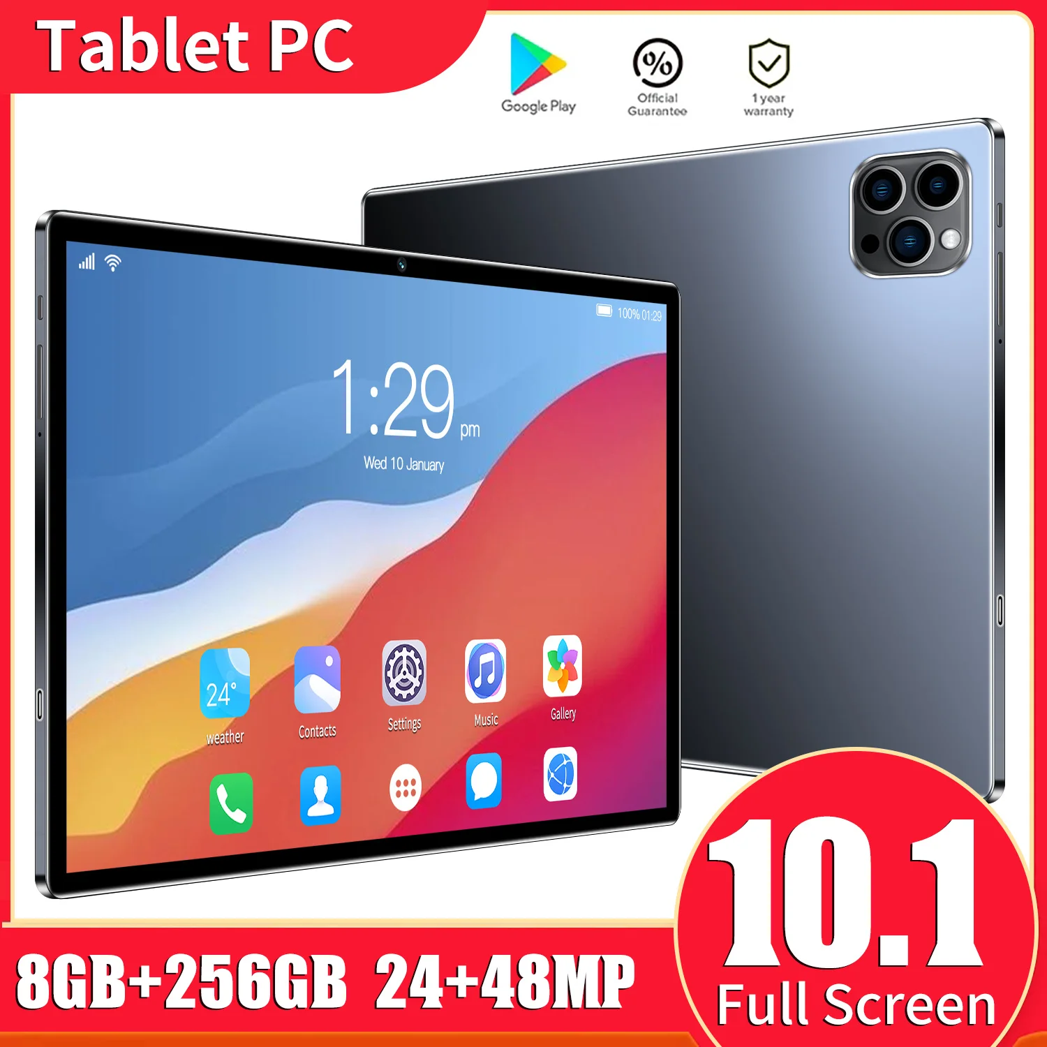 

【World Premiere】Tab 13 Tablet Pad MTK Helio G85 Octa core 8GB+256GB 8000mAh 10.1'' Cheap Tablets Free Shipping