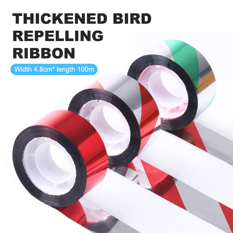 

4.8cm*100m color bird repelling belt orchard farm bird repelling scare bird