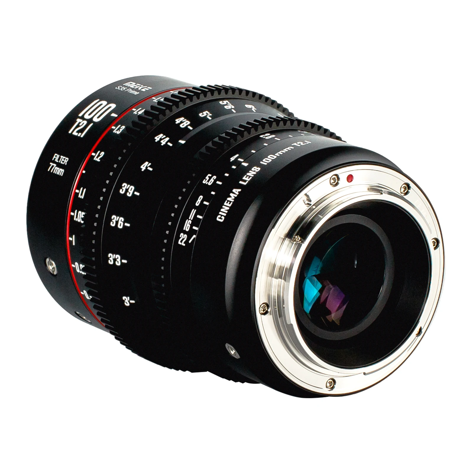 MEKE Meike Prime 100 мм T2.1 Super 35 S35 Frame Cine Lens для камеры PL EF Mount Like RED Komodo BMPCC 6K Pro Z CAM S6