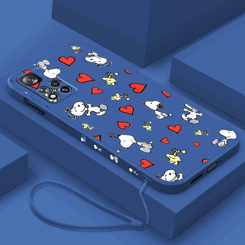 Милый мультяшный S-Snoopys чехол для телефона Xiaomi Redmi Note 12 11T 11S 11E 10S 10T 10 9S 9T 8 Pro Plus Lite с