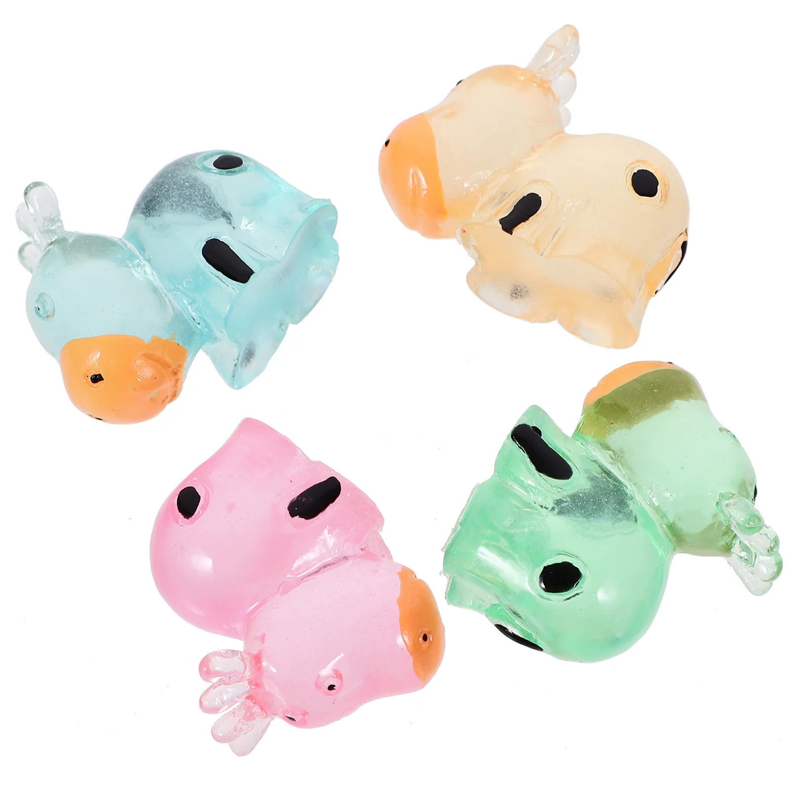 

8Pcs Mini Cow Crafts Cartoon Tiny Cow Figurines Light in the Dark Small Cows Tabletop Mini Cow Decors