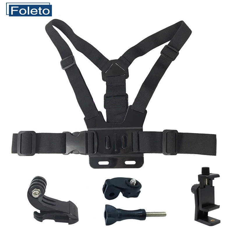Adjustable Mobile Phone Chest Strap Mount Cell Phone Clip For Action Camera Outdoor Sports Samsung iPhone Smartphone Holder