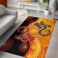 couple aboriginal lizards area rug 3d printed room mat floor anti slip carpet home decoration themed living room carpet